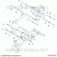 SUSPENSION ARRIERE CONTROL ARM MOUNTING