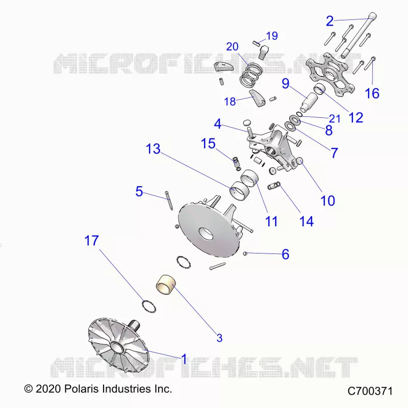SYSTÃˆME DE TRANSMISSION, PRIMARY CLUTCH