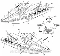 EMBLEMES SLT 700 B964166 and  Intl. SLT 700 I964166 (4933923392A007)