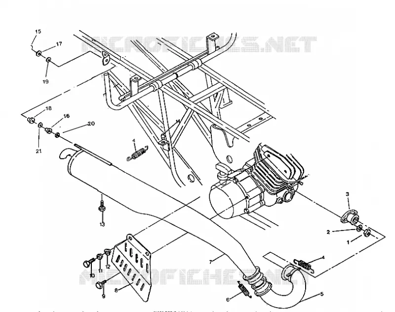 SUPPORT SILENCIEUX BIG BOSS 4X6 UPDATED 2-91 (4919801980008A)