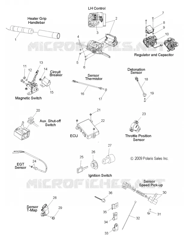 BOUTONS, CAPTEURS and COMPONENTS