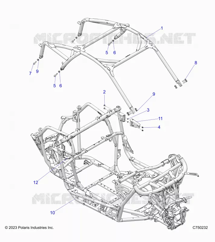 CHASSIS, CAB CADRE 