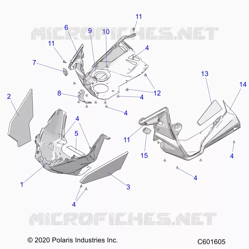 CARROSSERIE AVANT ASM./FENDERS