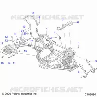 CHASSIS, CADRE ASM AND SWINGARM