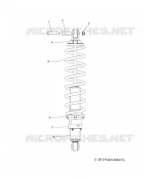 SUSPENSION, AMORTISSEUR, REAR TRACK (7043994)