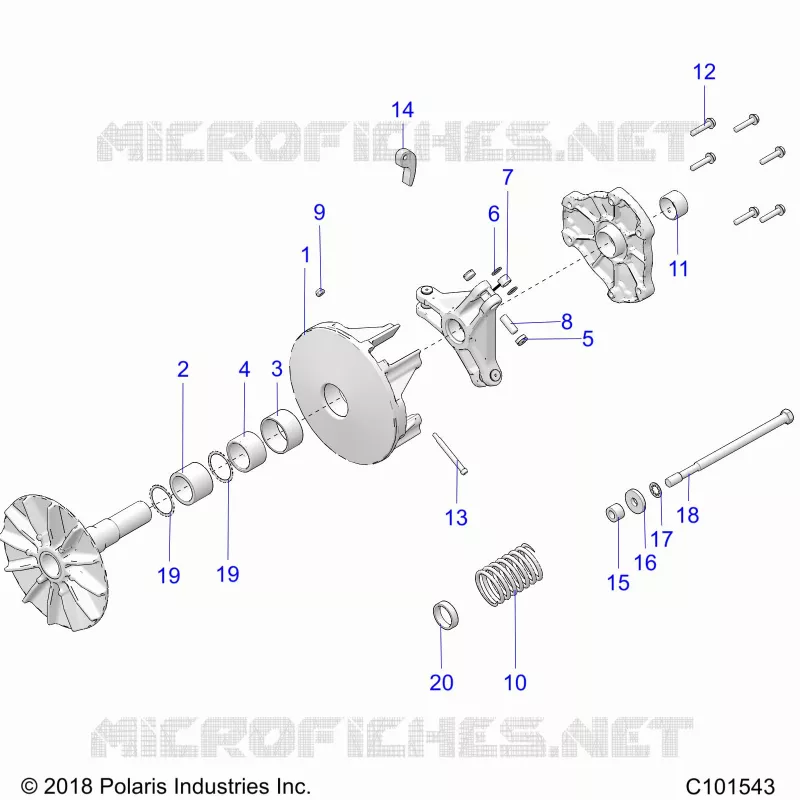 SYSTÃˆME DE TRANSMISSION, PRIMARY CLUTCH