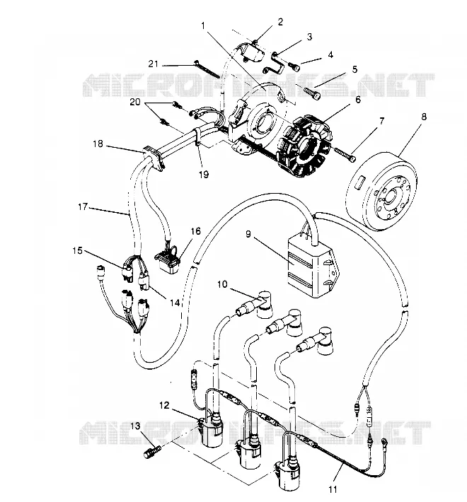 STATOR ASSEMBLY 600 XCR 0951676 (4929132913D001)