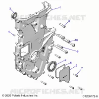 MOTEUR, FRONT COVER