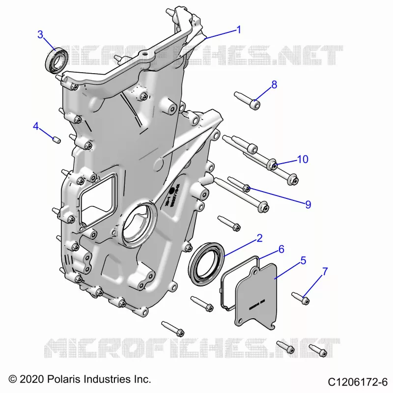 MOTEUR, FRONT COVER
