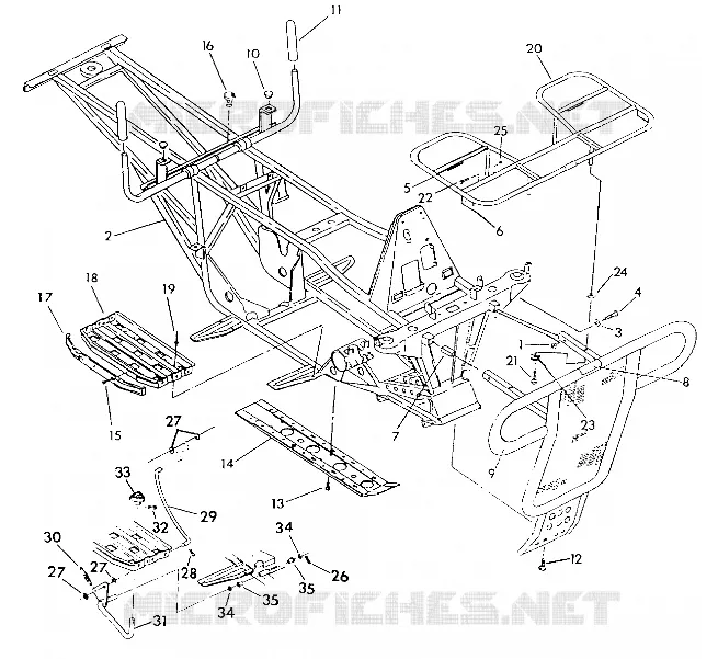 CHASSIS W/RACKS SWEDISH 6X6 (4923752375003A)