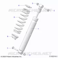 SUSPENSION, AMORTISSEUR ARRIERE