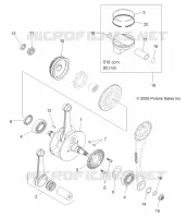 MOTEUR, VILEBREQUIN AND PISTON