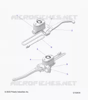 FREIN AVANT BRAKE LEVER AND MASTER CYLINDER