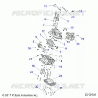 ENGINE, CRANKCASE AND VILEBREQUIN