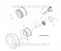ROUE ARBRE DE TRANSMISSION ARRIERE