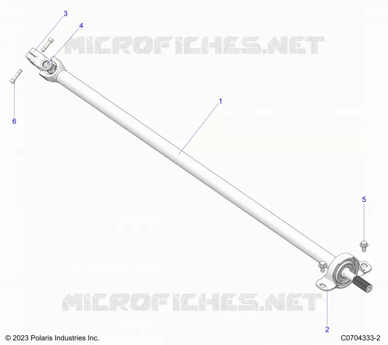 SYSTÃˆME DE TRANSMISSION, REAR PROP SHAFT