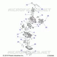ENGINE, CRANKCASE AND VILEBREQUIN