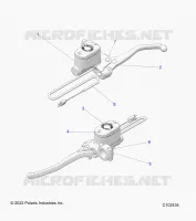 FREIN AVANT BRAKE LEVER AND MASTER CYLINDER