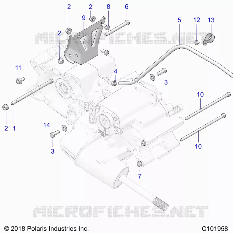 SYSTÃˆME DE TRANSMISSION, MAIN GEARCASE MOUNTING