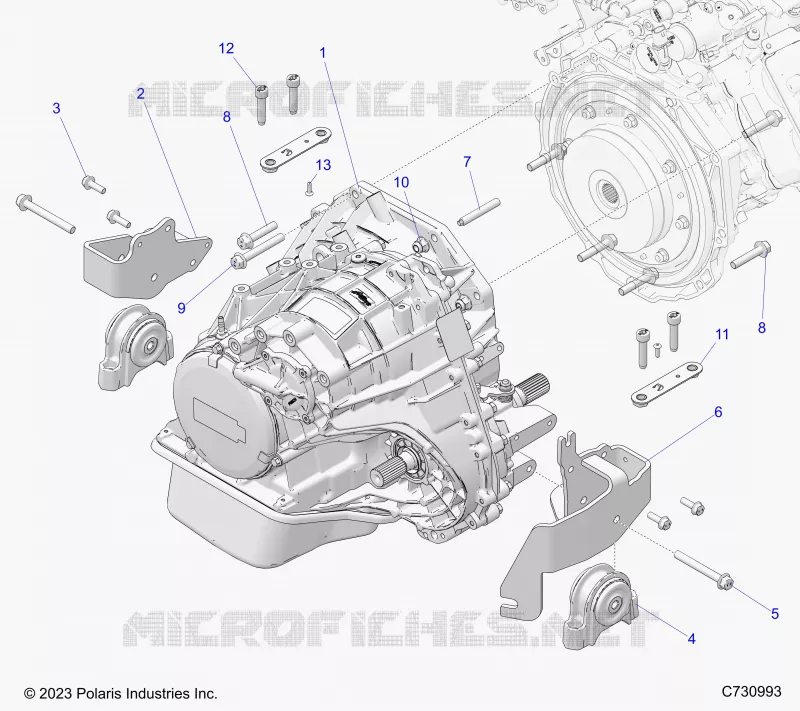 SYSTÃˆME DE TRANSMISSION, TRANSMISSION MOUNTING
