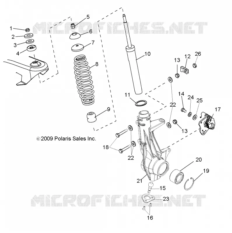 SUSPENSION, JAMBE DE FORCE AVANT