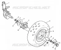 ROUE AVANT XPRESS 300 W97CA28C and  XPRESS 400L W97CA38C (4939603960B008)