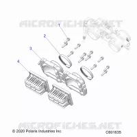 ENGINE, REED VALVE AND CORPS DE PAPILON ADAPTOR