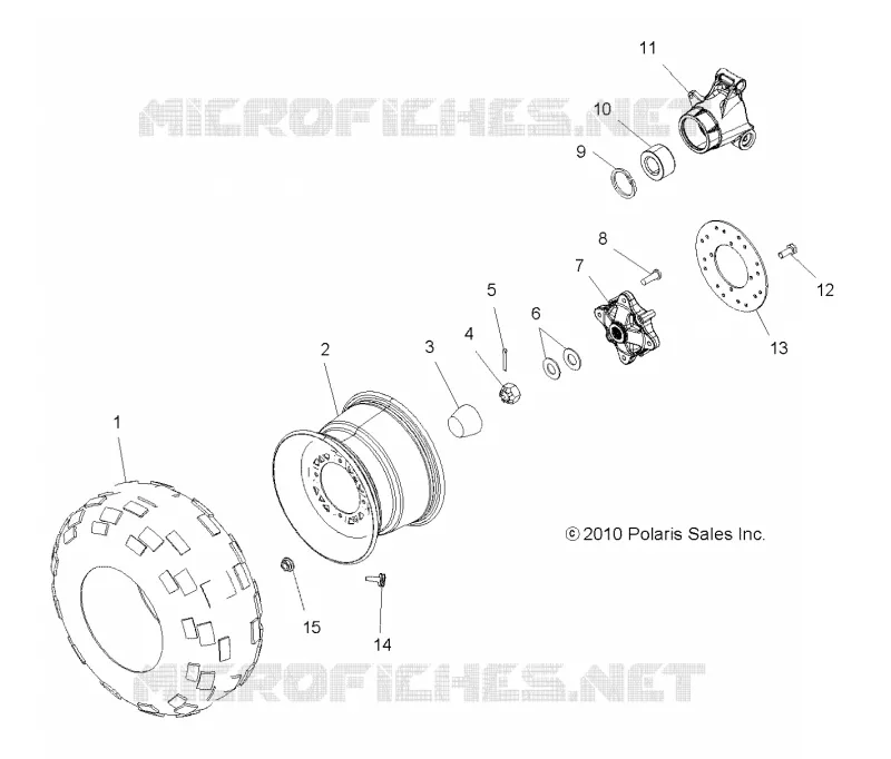 ROUES, REAR TIRE and FREIN DISC