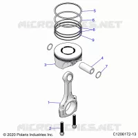 ENGINE, PISTON ET BIELLE