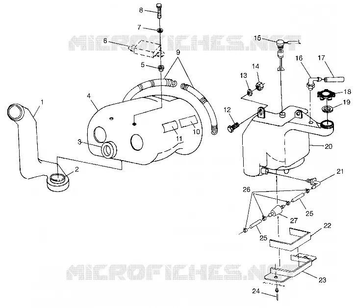 RESERVOIR D'HUILE / BOITE A AIR LITE TOURING 0983133 AND EUROPEAN LITE TOURNG E983133 (4941934193C001)