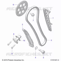 CHAINE DE DISTRIBUTION AND TENSIONER