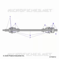 SYSTÃˆME DE TRANSMISSION, FRONT HALF SHAFT