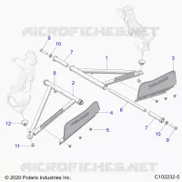 SUSPENSION, A-ARM AND SUPPORT MOUNTING