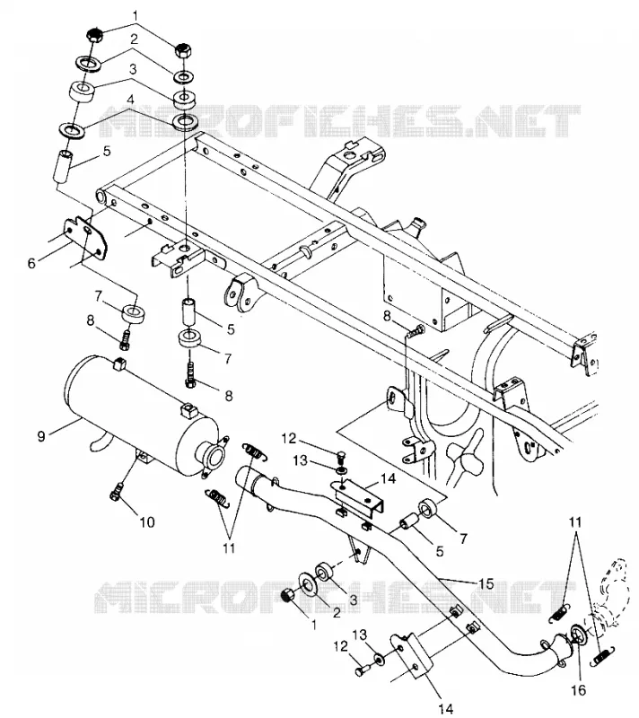 ECHAPPEMENT  SPORTSMAN 500 W97CH50A (4939993999A014)