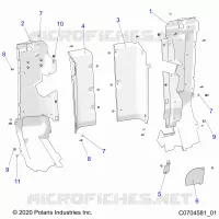 CARROSSERIE ARRIERE CLOSEOFF, SIDE PANELS