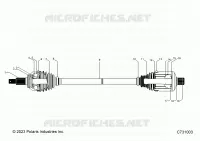 SYSTÃˆME DE TRANSMISSION, REAR HALF SHAFT