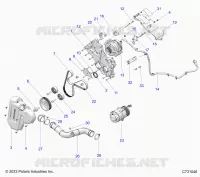 ENGINE, ALTERNATEUR