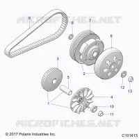 SYSTÃˆME DE TRANSMISSION, PRIMARY CLUTCH
