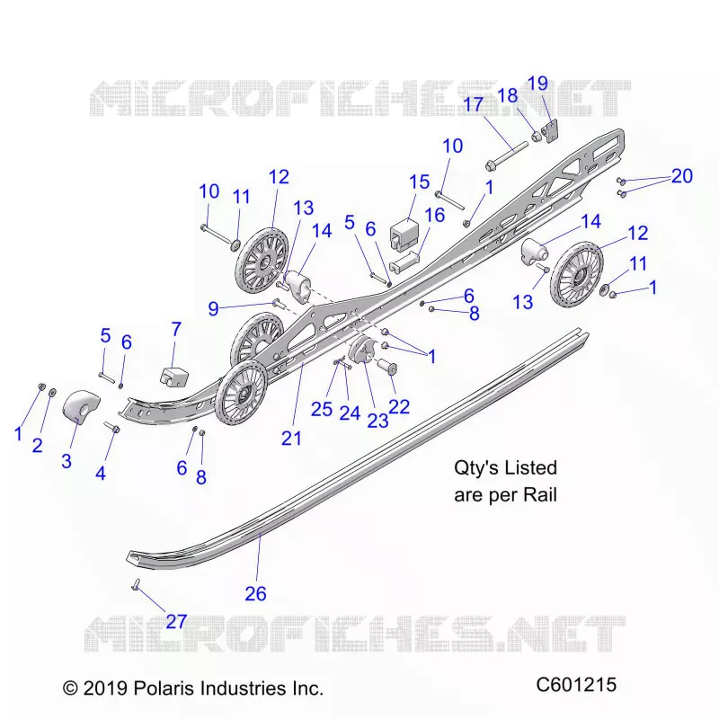 SUSPENSION, FIXATION RAIL