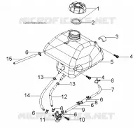 RESERVOIR DE CARBURANT and HOSES
