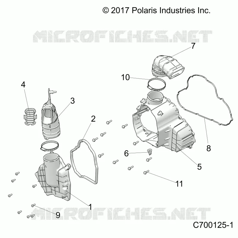 ENGINE, ALTERNATEUR  COVER HVAC