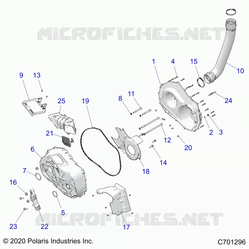 SYSTÃˆME DE TRANSMISSION, CLUTCH COVER AND DUCTING