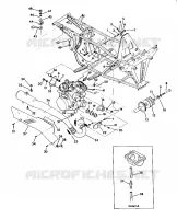 SUPPORTS MOTEUR ET ECHAPPEMENT 350 2X4