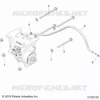 SYSTÃˆME DE TRANSMISSION, GEARCASE MOUNTING, REAR