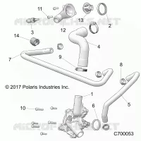 MOTEUR, WATERPUMP AND BYPASS