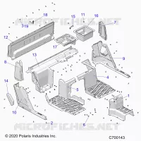 PLANCHER, REAR
