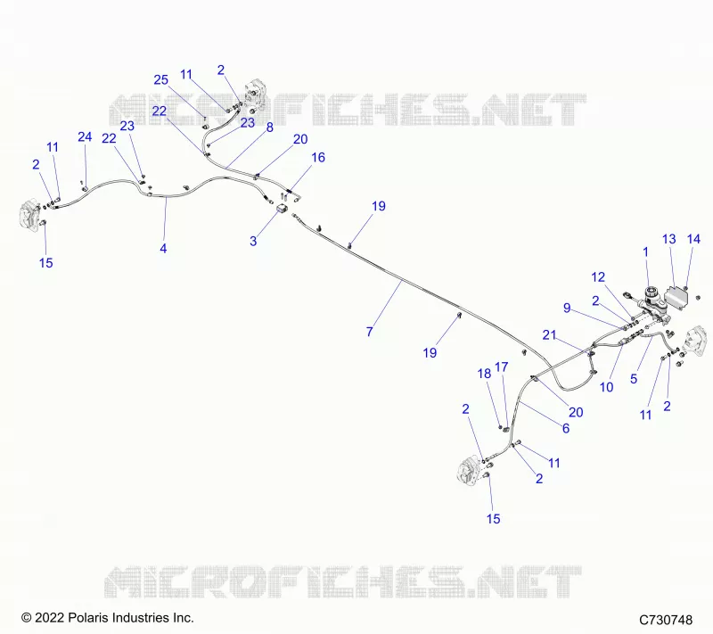 BRAKES, LINES AND MAITRE CYLINDRE