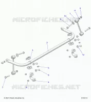 SUSPENSION, BARRE STABILISATRICE, REAR
