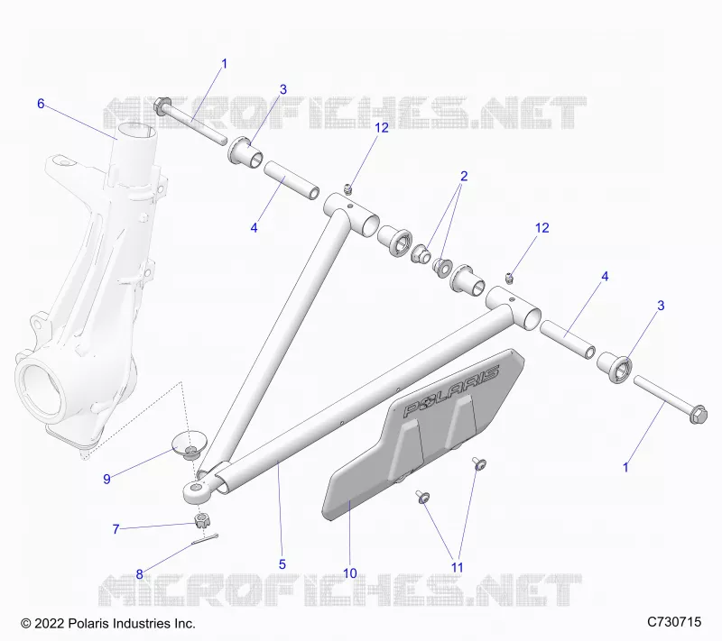 SUSPENSION, A-ARM AND SUPPORT MOUNTING