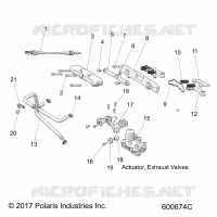 ENGINE, ECHAPPEMENT VALVE ASM.